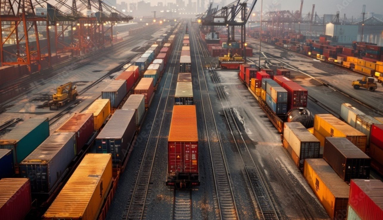 Zone logistique illustrant l’expédition et la distribution des marchandises